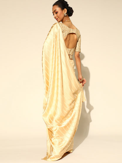 CREAM STRIP VOL.08 SAREE