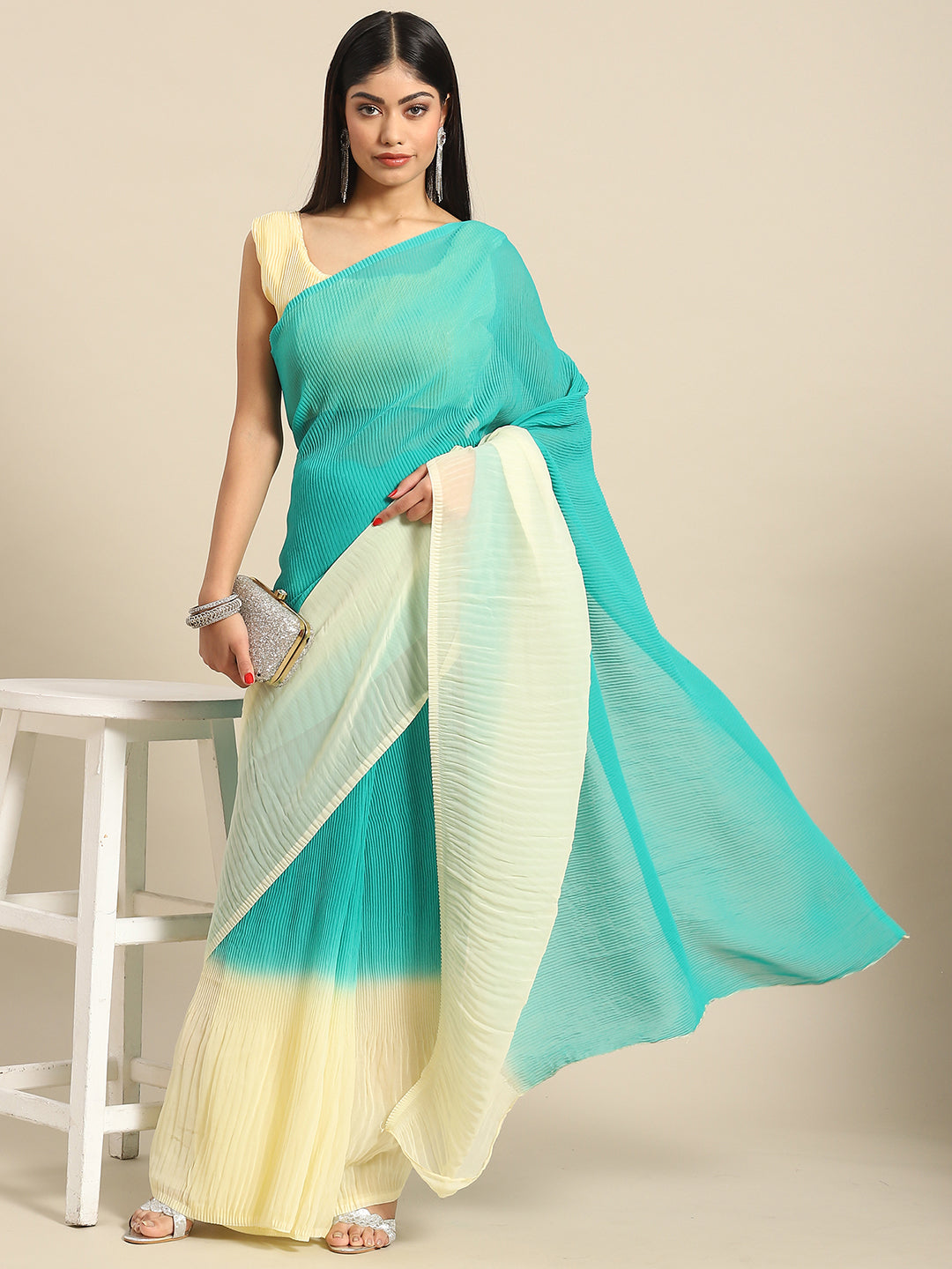 SEA GREEN OLIVIIA VOL.9 SAREE