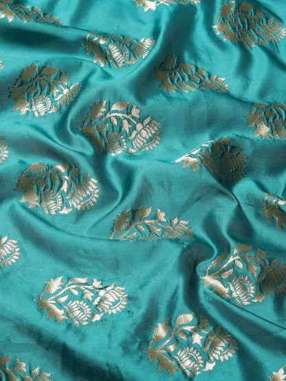TEAL BLUE ALEENA SILK
