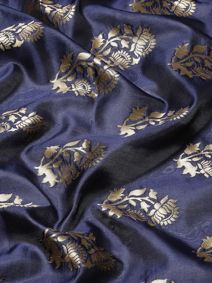 NAVY BLUE ALEENA SILK