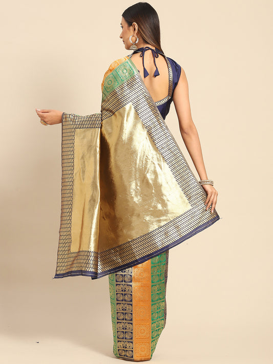 MULTICOLORED HASINA  SILK