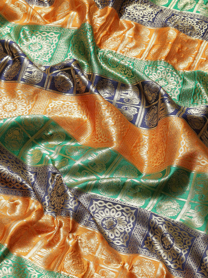 MULTICOLORED HASINA  SILK