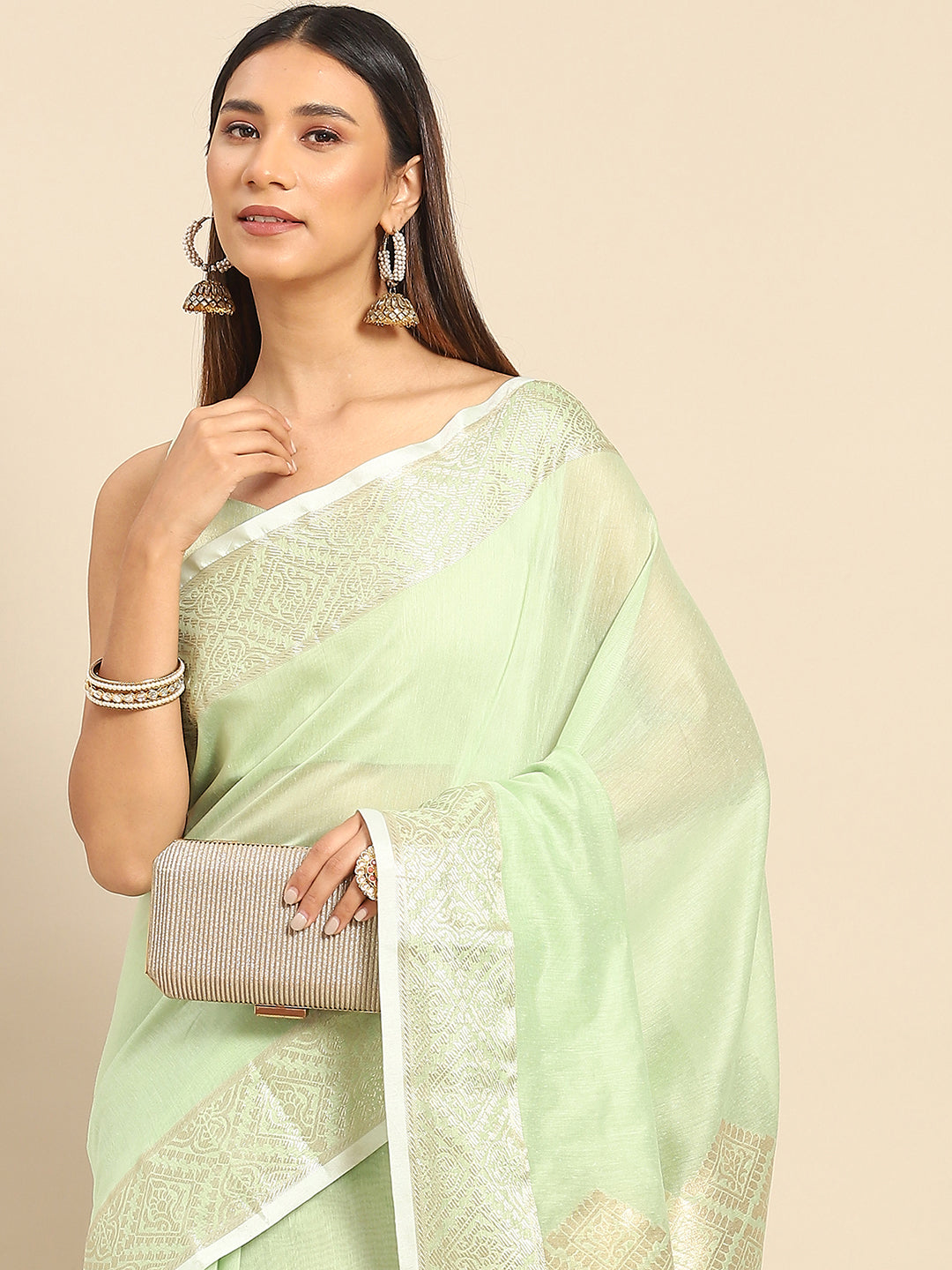 GREEN SIDNAZ SAREE
