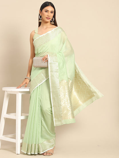 GREEN SIDNAZ SAREE