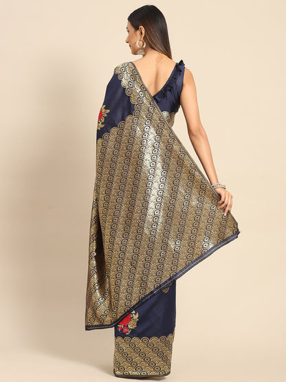 NAVY BLUE YAMINI SILK