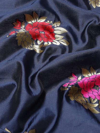 NAVY BLUE YAMINI SILK