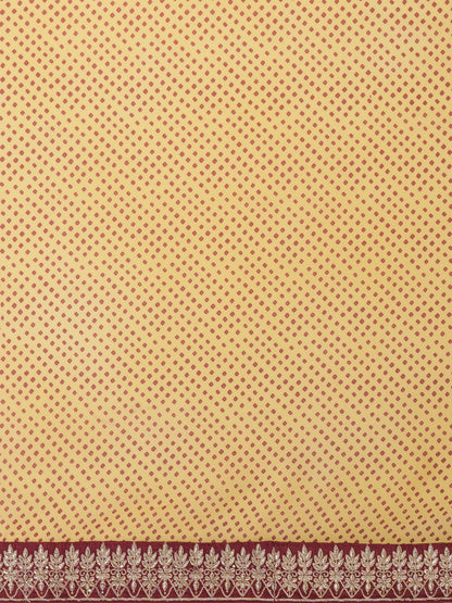 CREAM BANDHANI   GEORGETTE