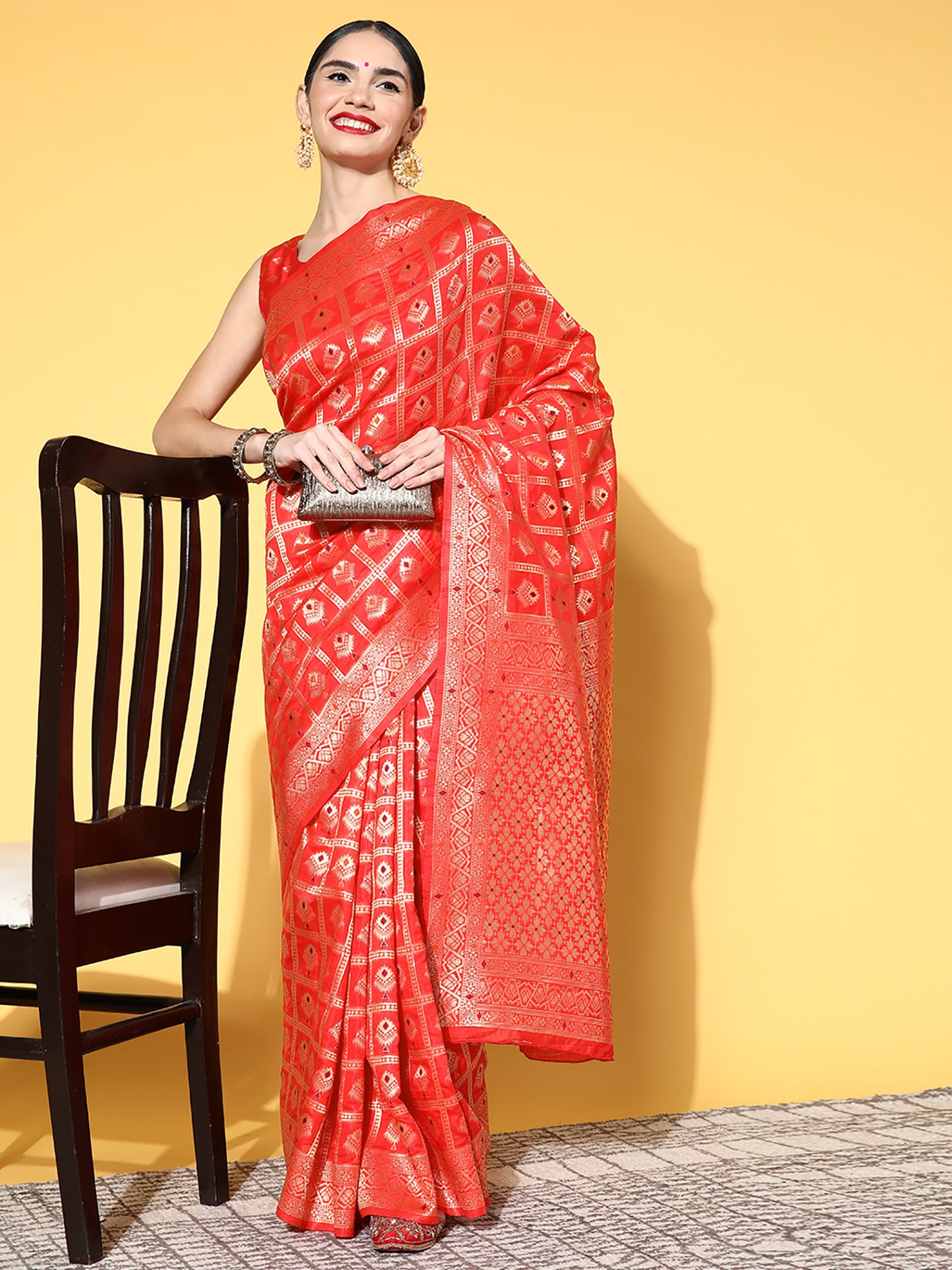 RED DHARAMVARM DELUX - 257 SILK