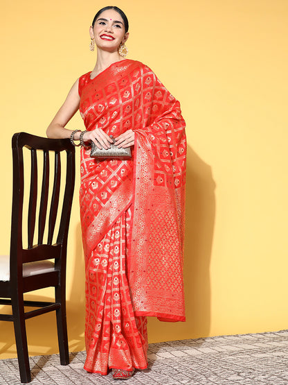 RED DHARAMVARM DELUX - 257 SILK