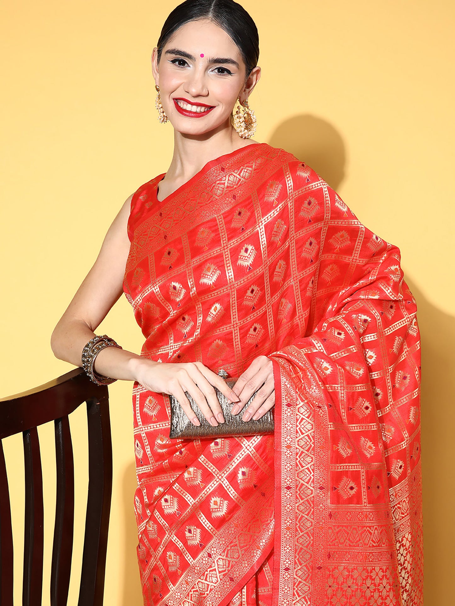 RED DHARAMVARM DELUX - 257 SILK