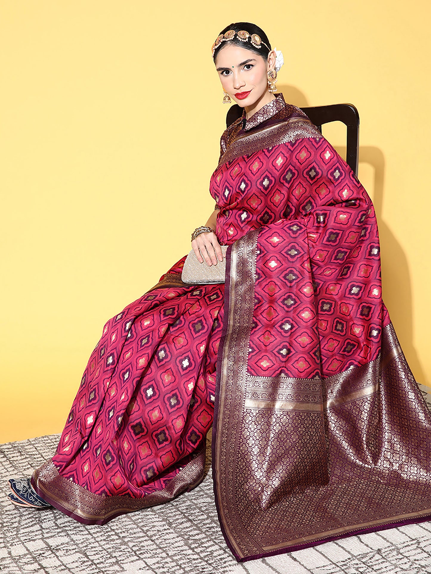 PINK DHARAMVARM DELUX - 259 SILK