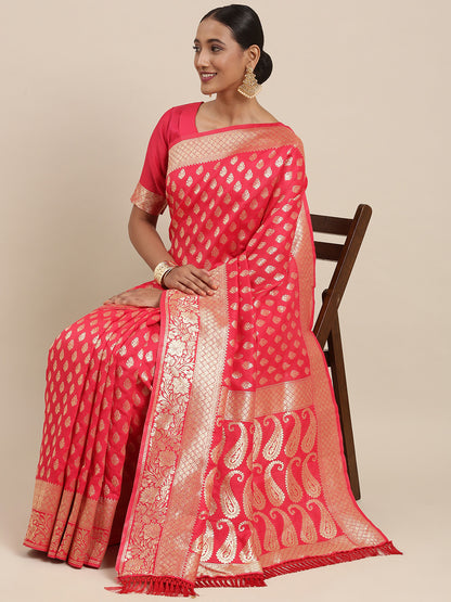 RED POOJA CLASSIC SILK