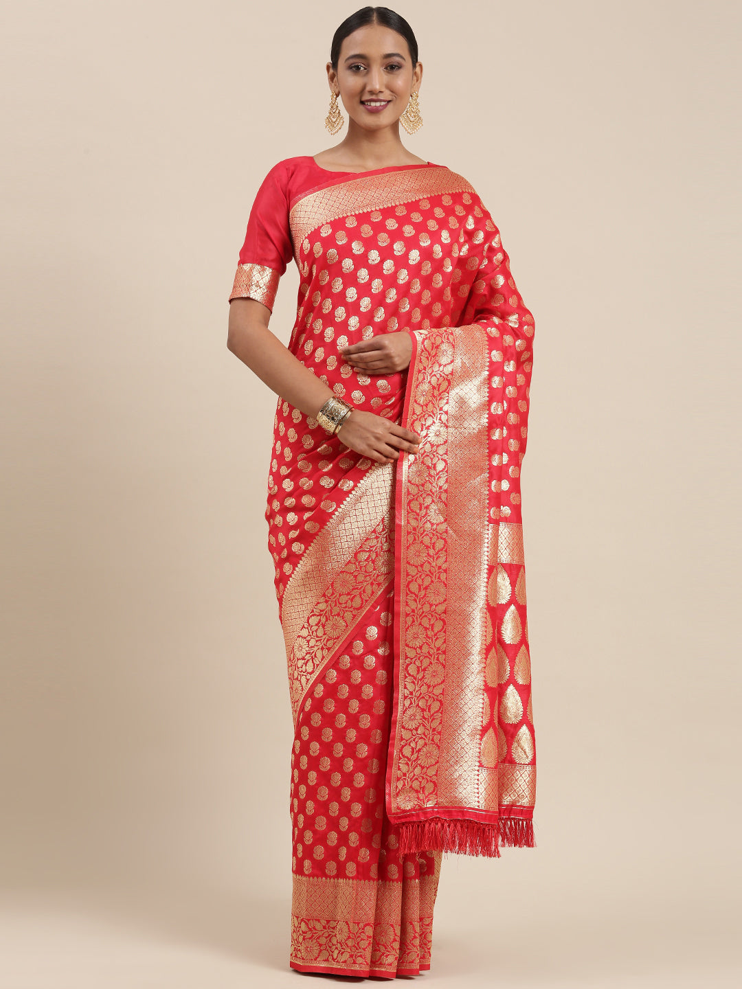 RED POOJA CLASSIC SILK
