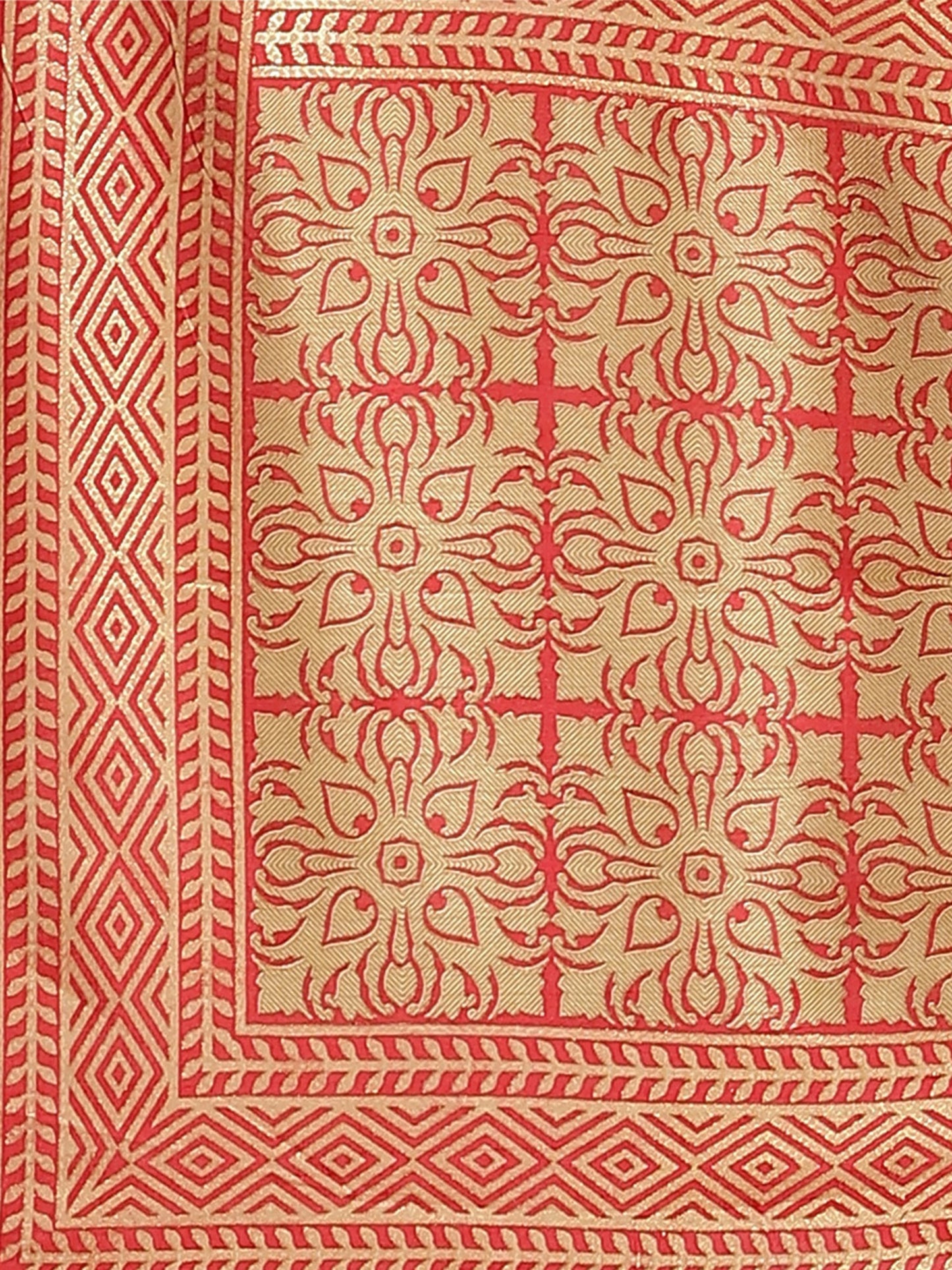 OFF WHITE POOJA DIGITAL SILK