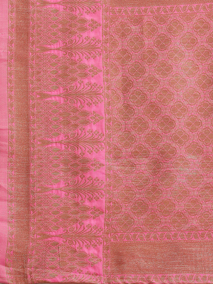 GREEN KANVAS LINEN SAREE