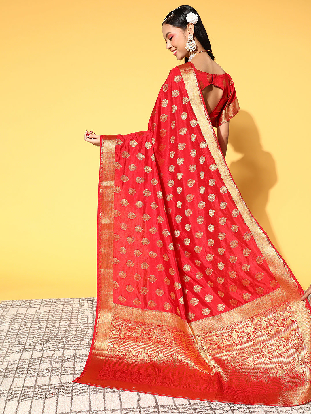 RED RAW SILK - 9030 SILK
