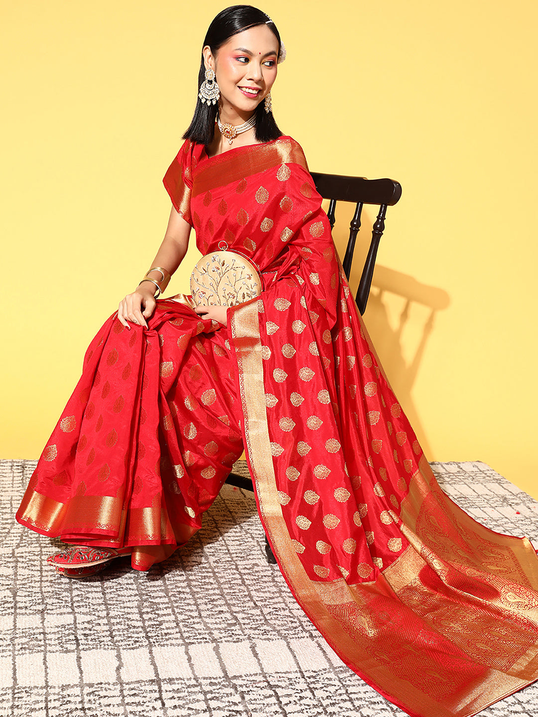 RED RAW SILK - 9030 SILK