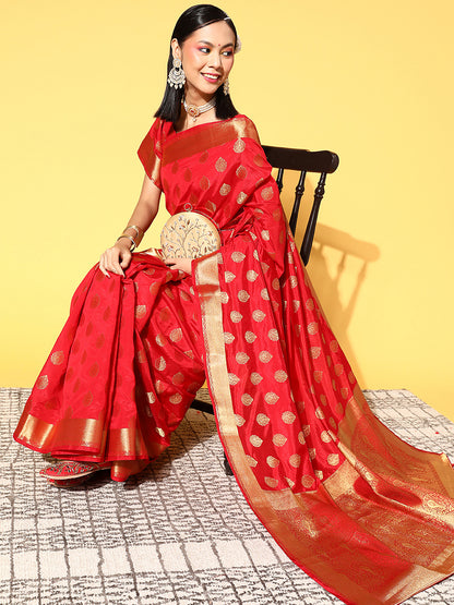 RED RAW SILK - 9030 SILK