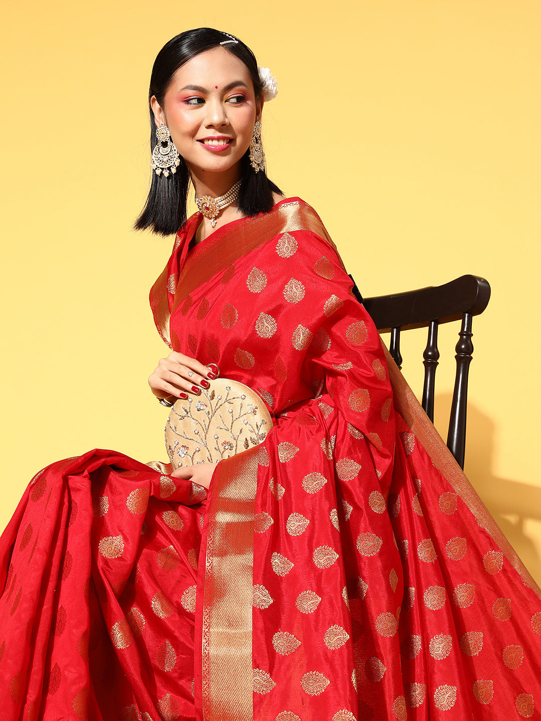 RED RAW SILK - 9030 SILK