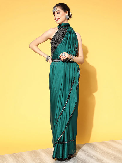 TEAL BLUE SAMEERA VOL.2 GEORGETTE