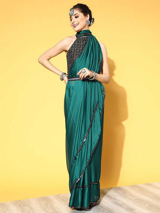 TEAL BLUE SAMEERA VOL.2 GEORGETTE