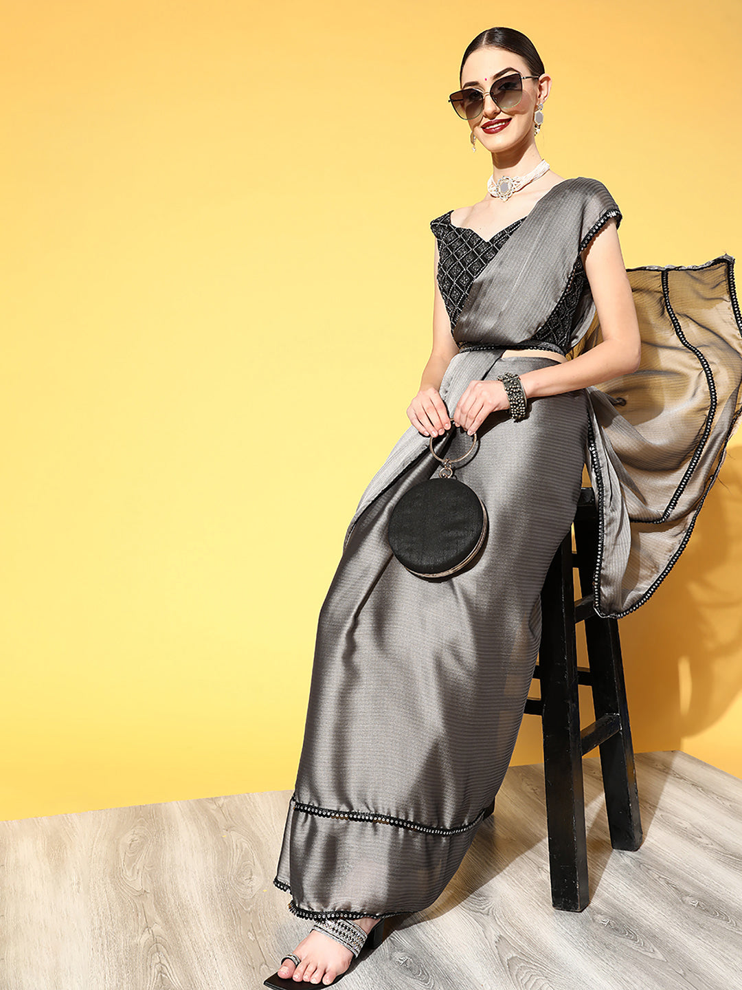 GREY SAMEERA VOL.2 GEORGETTE