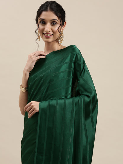 GREEN STRPIES VOL.6 SAREE