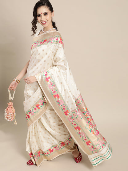 OFF WHITE KALANJALI SILK