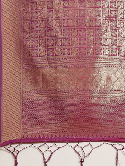 PURPLE KUMBHI KANJEEVARAM