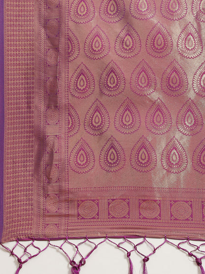 PURPLE KANDINI SILK KANJEEVARAM