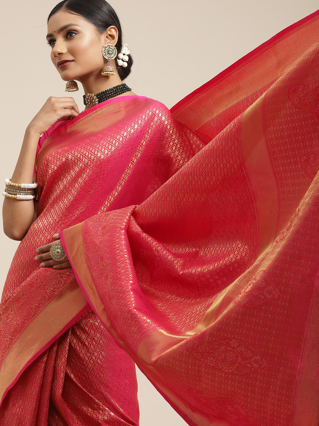 PINK KANDINI SILK KANJEEVARAM