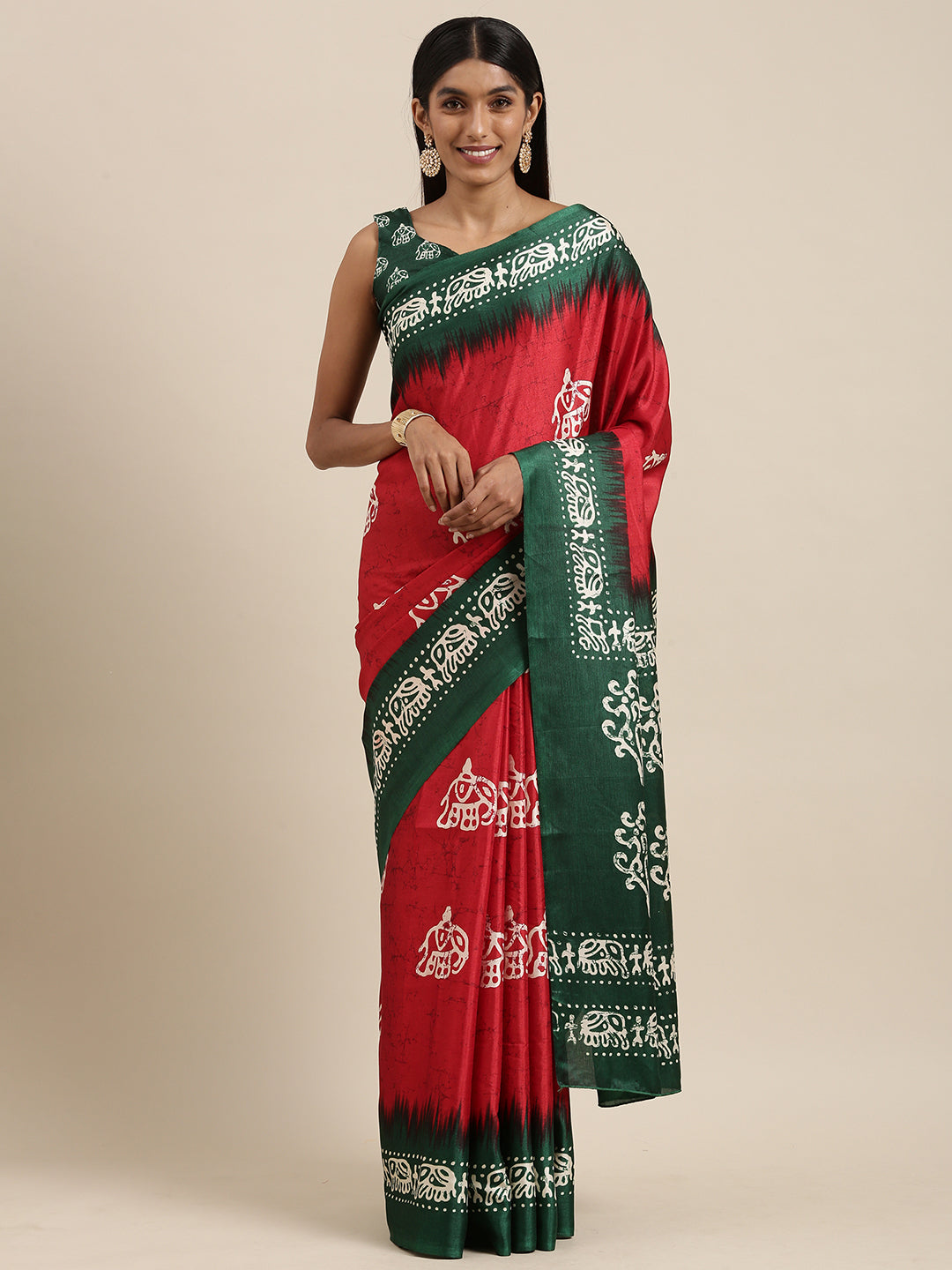 RED MANIPURI - 843 SILK