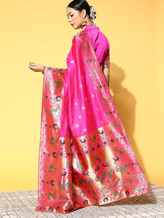 PINK PARISHA SILK