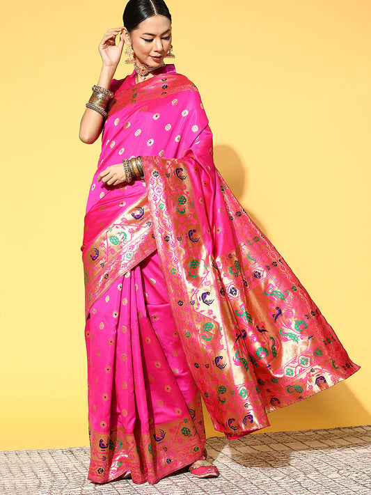 PINK PARISHA SILK