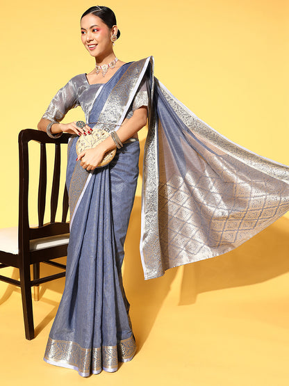 BLUE SIDNAZ SAREE