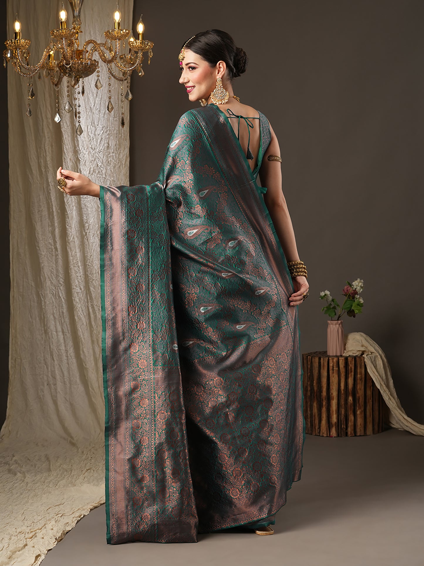 TEAL BLUE FIZA VOL.6 SILK