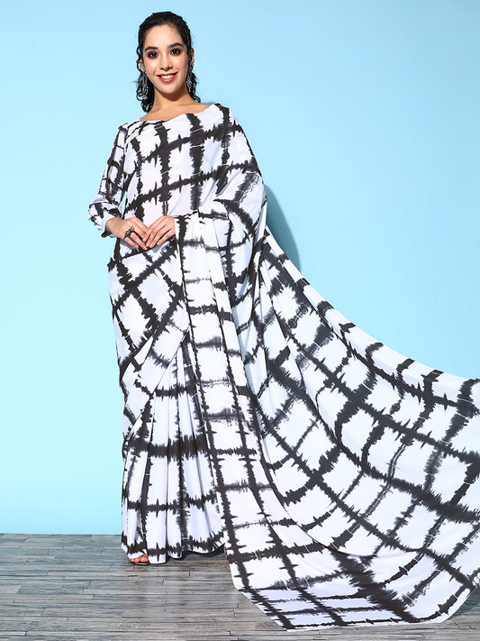 WHITE GLIMPS VOL.4 SAREE