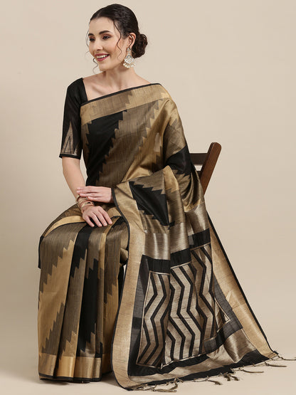 BLACK HANDLOOM SILK - 746 COTTON