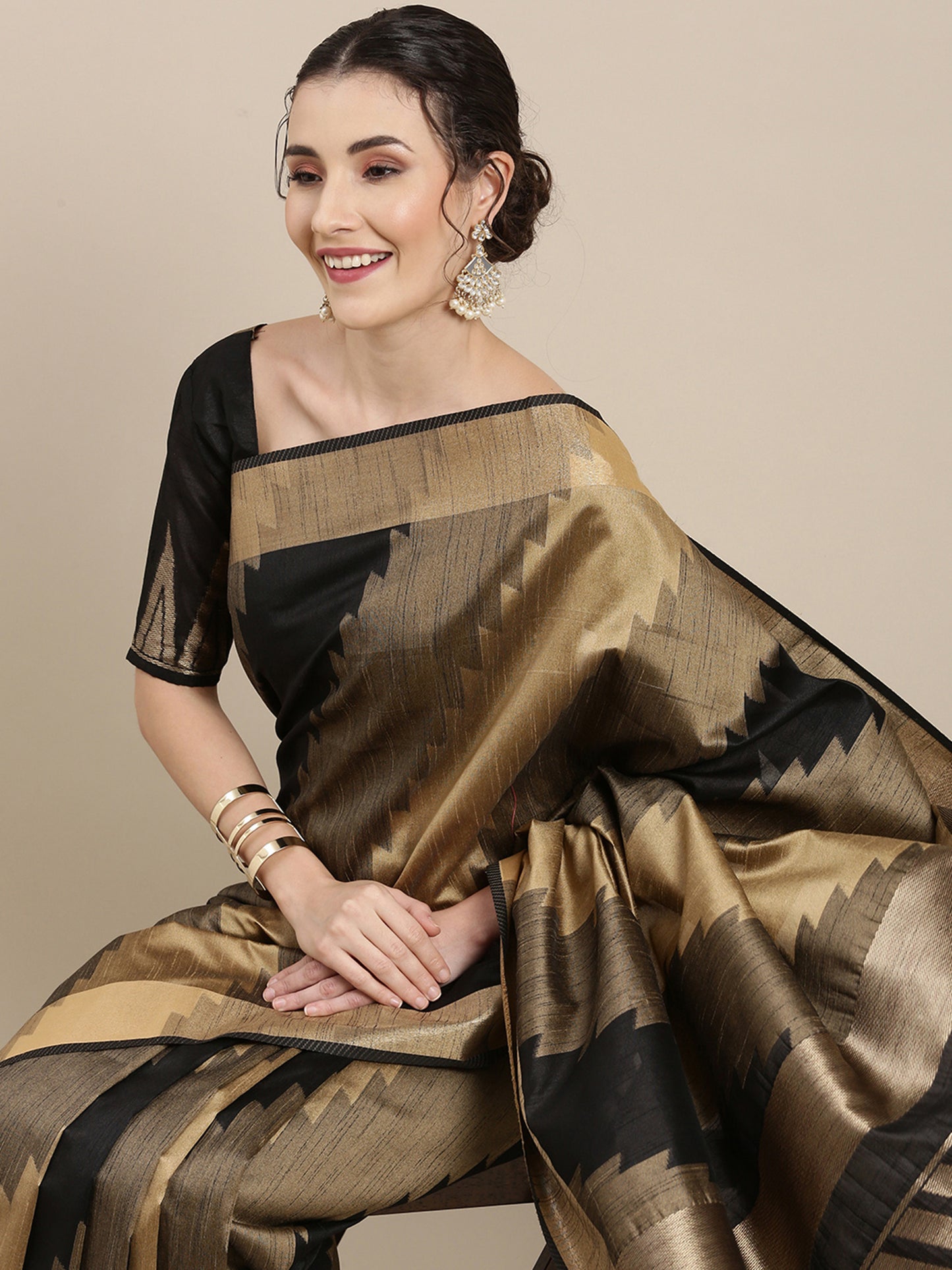 BLACK HANDLOOM SILK - 746 COTTON