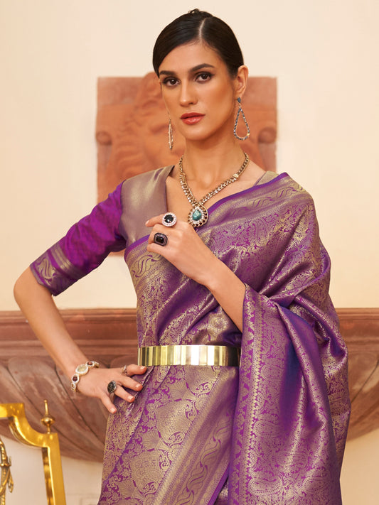 PURPLE KAABHA SILK