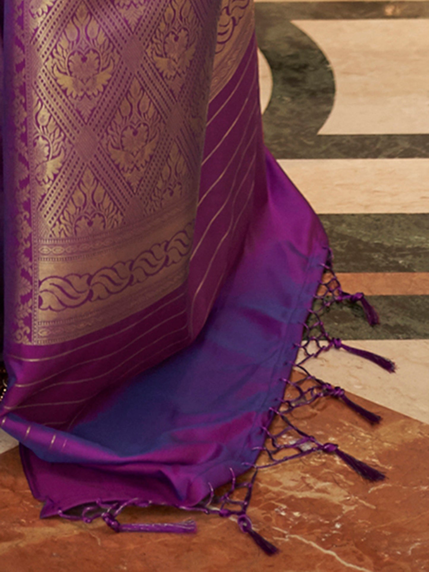 PURPLE KAABHA SILK