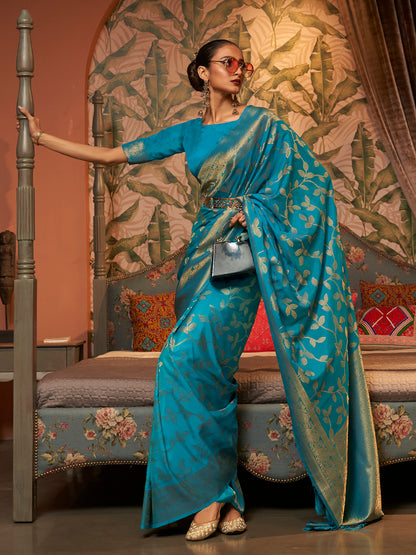 BLUE KAAFILA SILK