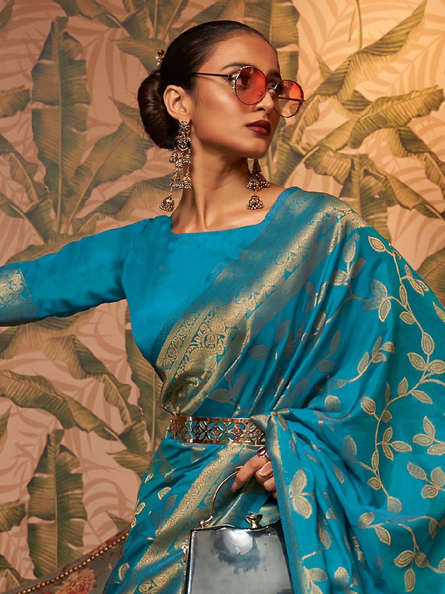 BLUE KAAFILA SILK