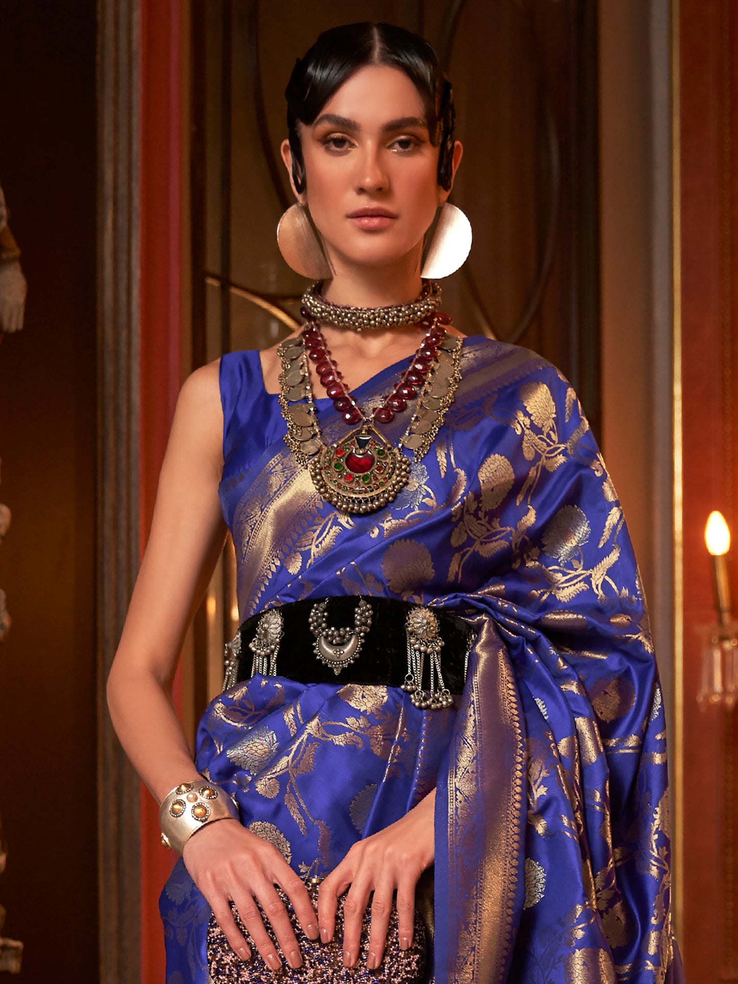 NAVY BLUE KAIROS SILK