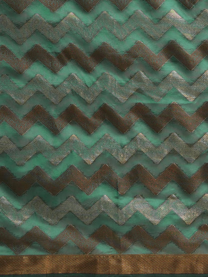 TEAL GREEN KANCHI VOL.6 SILK