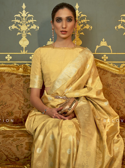 YELLOW KANDANA SILK