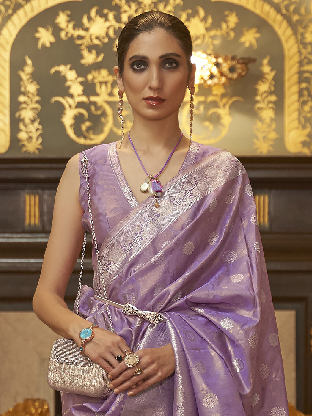 LAVENDAR KANDANA SILK