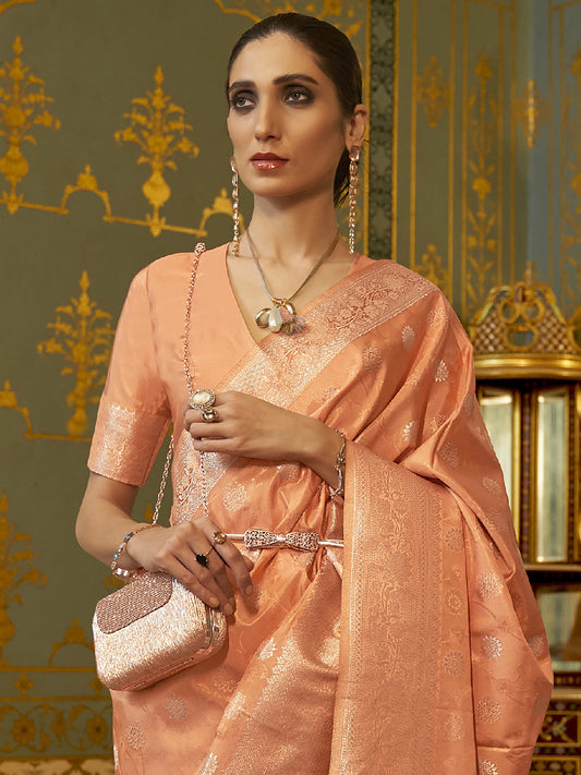 PEACH KANDANA SILK