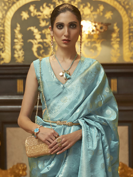 BLUE KANDANA SILK