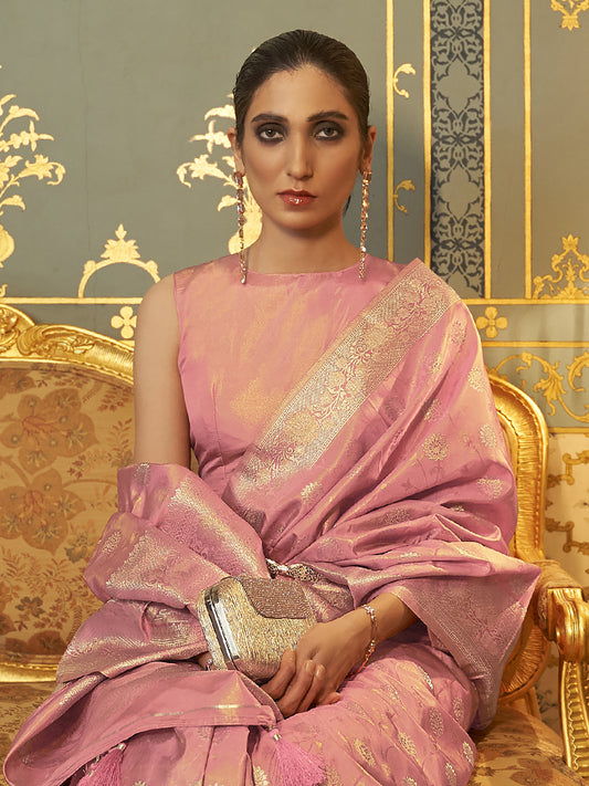 PINK KANDANA SILK